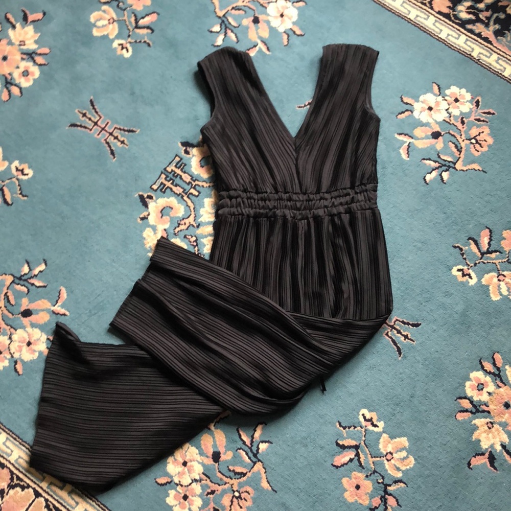 Romeo & Juliet Couture Black Wide Leg Jumpsuit